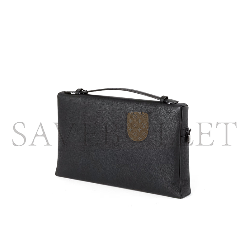 LORO PIANA EXTRA POUCH L29 GRAINED CALFSKIN FAN9085 (29*17*5cm)